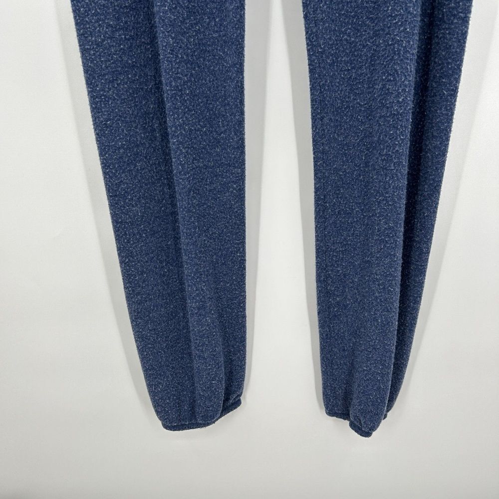 JUNK FOOD Blue Reverse Fleece Waist Tie Pull On Jogger Pants Size Medium - Picture 4 of 6